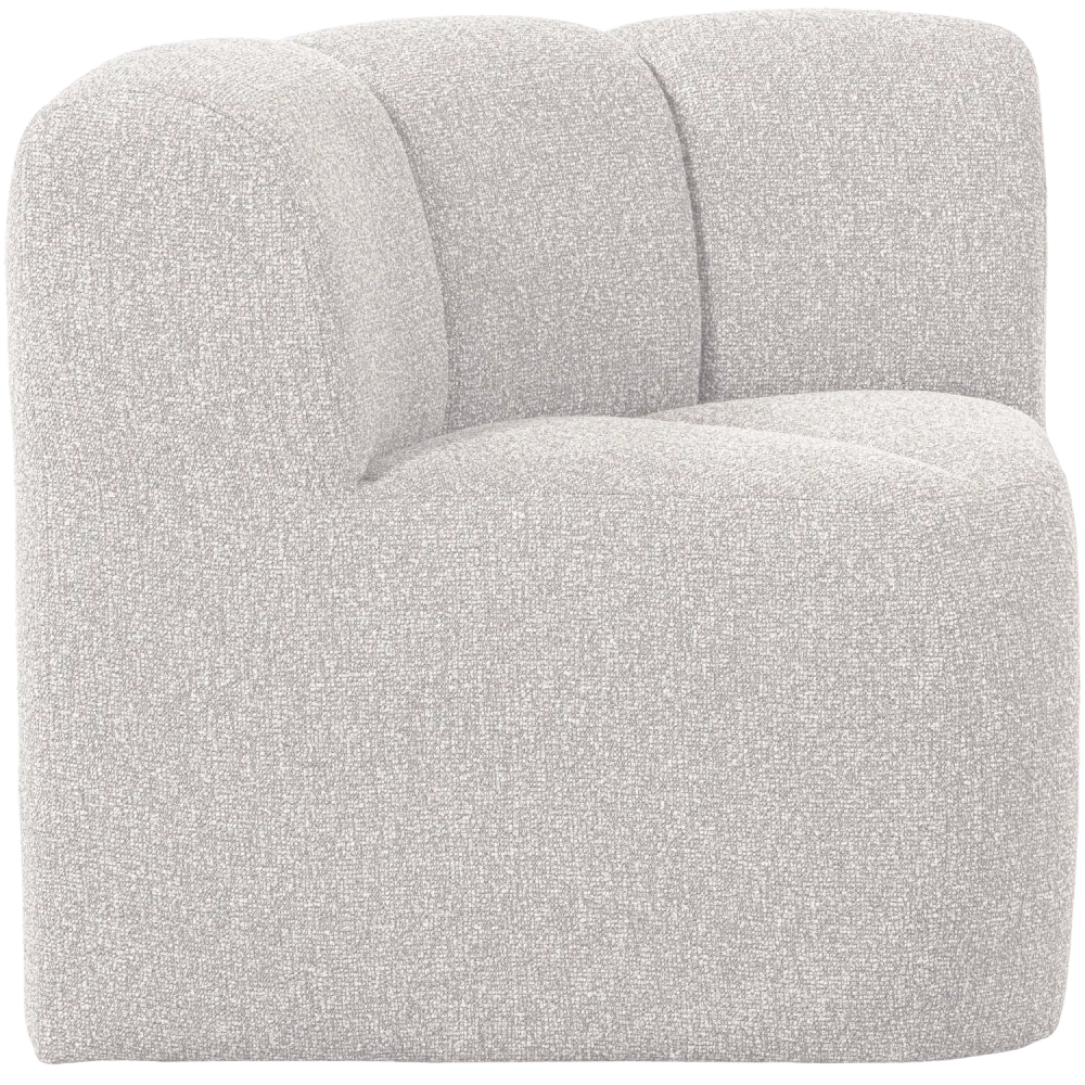 Modulární pohovka MOJO BENCH - rohový prvek ecru melange boucle