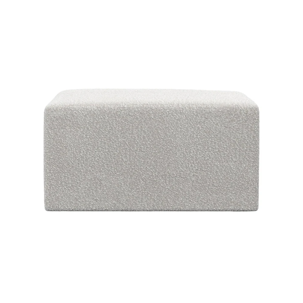 Modulární pohovka TORI - bílý boucle puf
