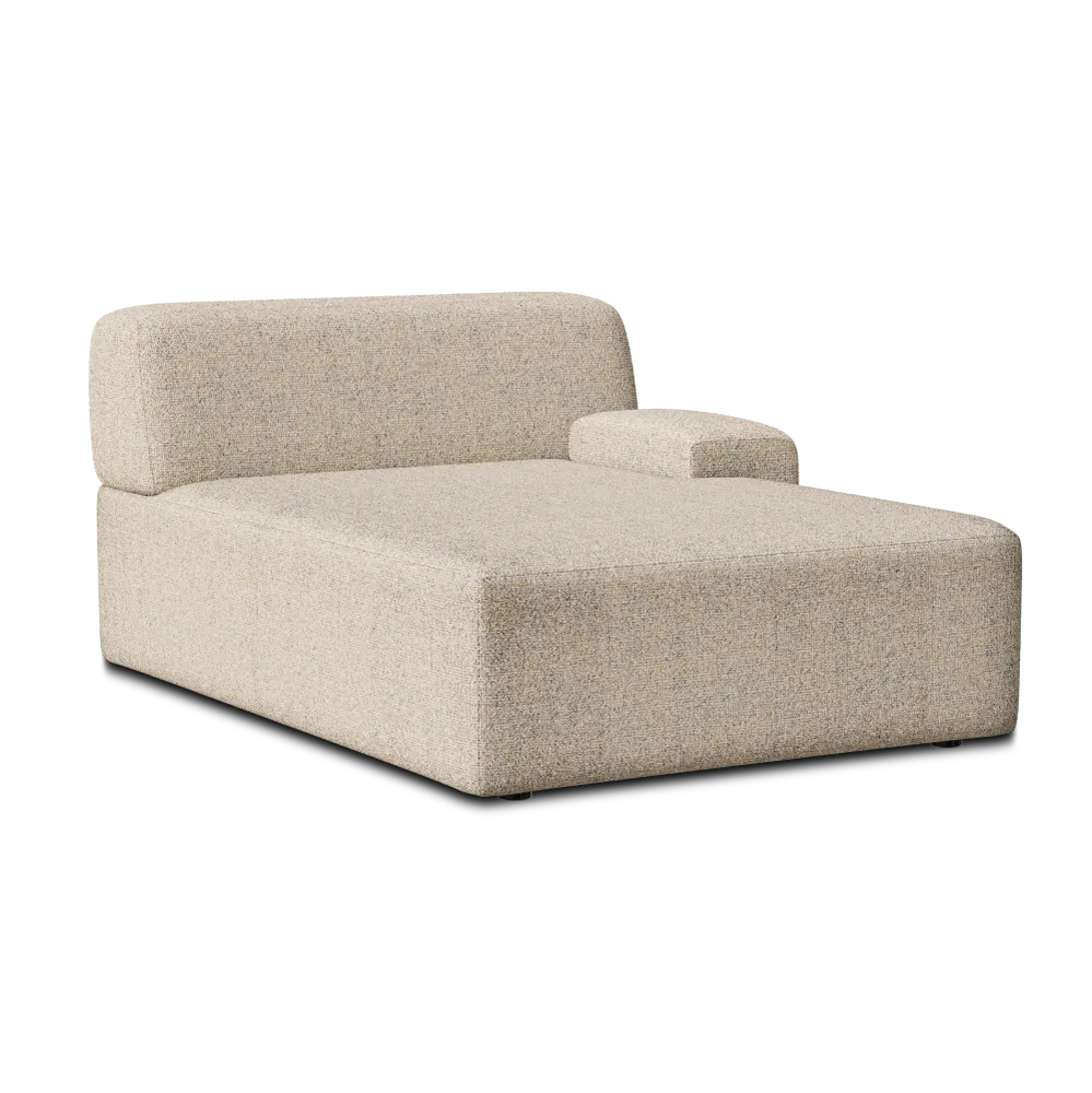 Modulární pohovka UMI - pravostranný chaise longue béžový