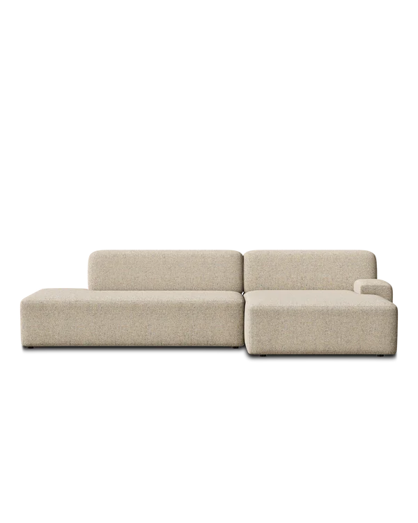 Modulární pohovka UMI - pravostranný chaise longue béžový