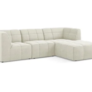 Modulární rohová pohovka pravostranná 3-místná ALOHA písková boucle