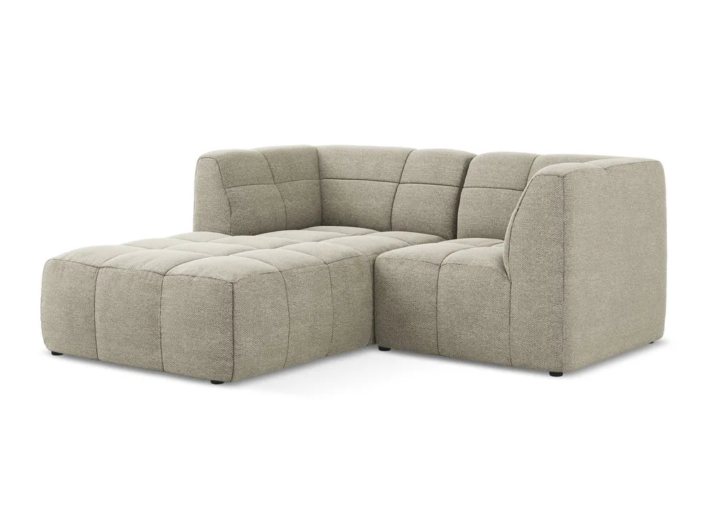Modulární rohová sedačka levostranná 2-místná ALOHA taupe boucle