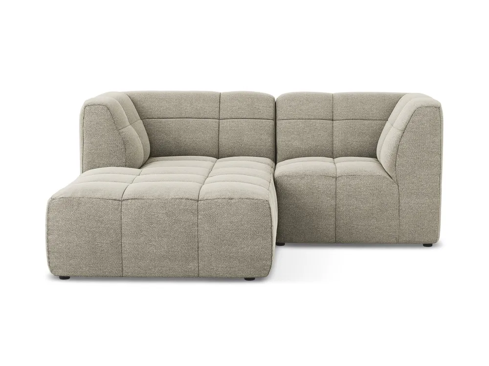Modulární rohová sedačka levostranná 2-místná ALOHA taupe boucle