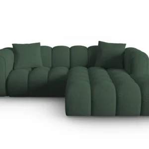 Narožník 3-osobový pravostranný ASTRO mořsky zelený šenil