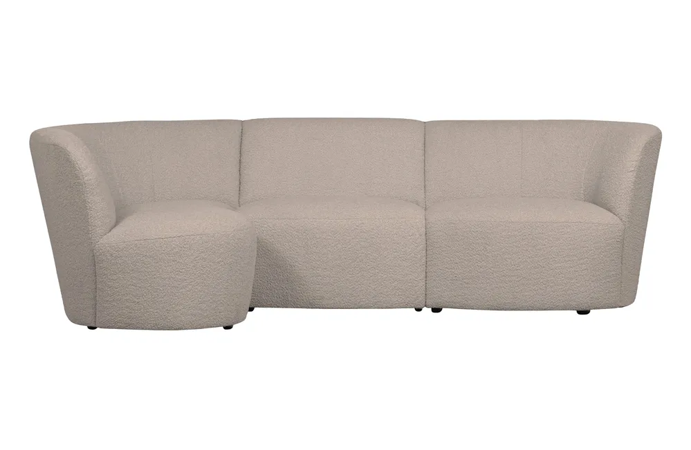 Narožník levostranný COCO pískový boucle