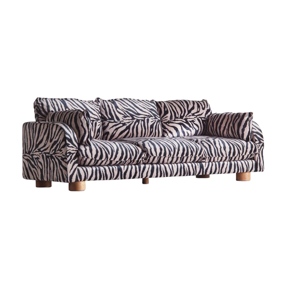 Pohovka 3-místná MILES zebra