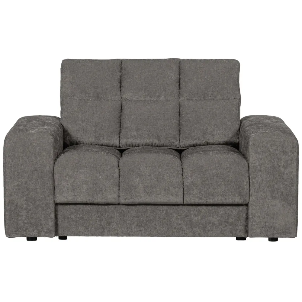 Pohovka loveseat DRUHÉ RANDE myší šedá