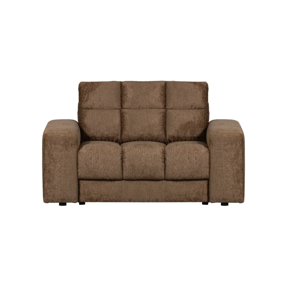 Pohovka loveseat DRUHÉ RANDE - BRASS sametový