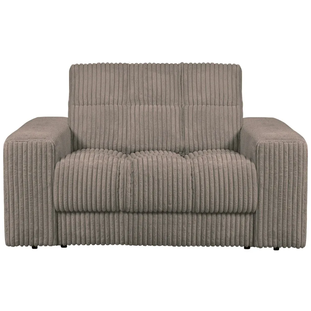 Pohovka loveseat SECOND DATE hnědý kordurovým materiálem