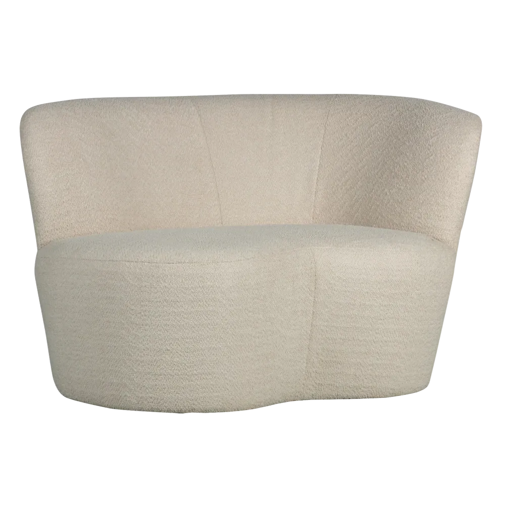 Pohovka pravostranná STONE krémový boucle