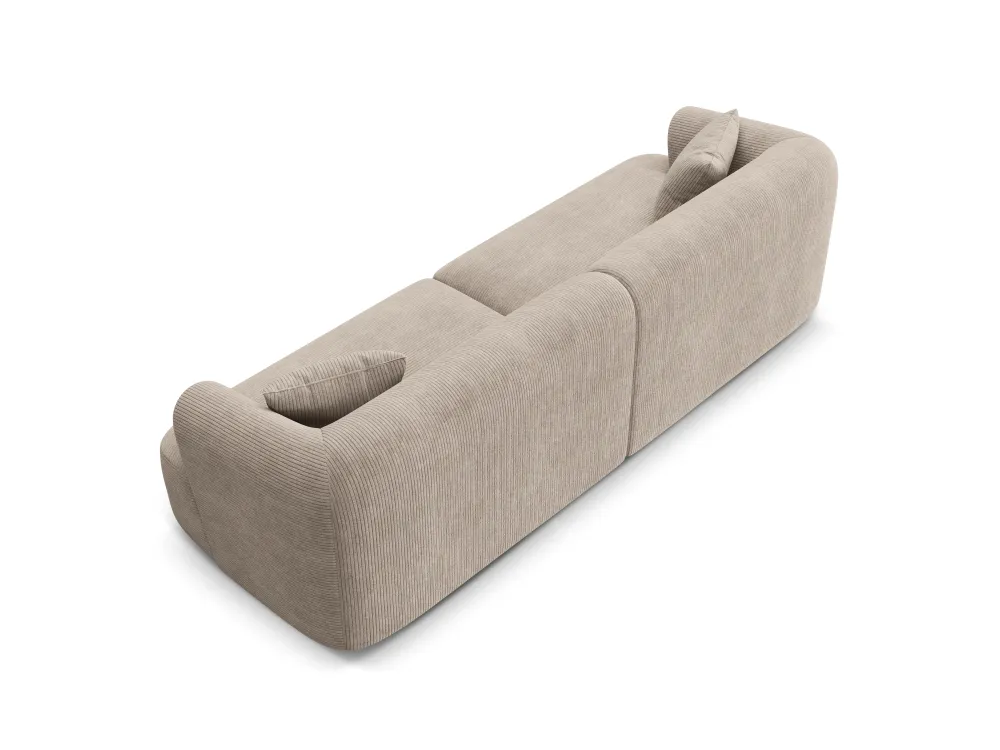 Pohovka pro 4 osoby CAMPI béžový samet