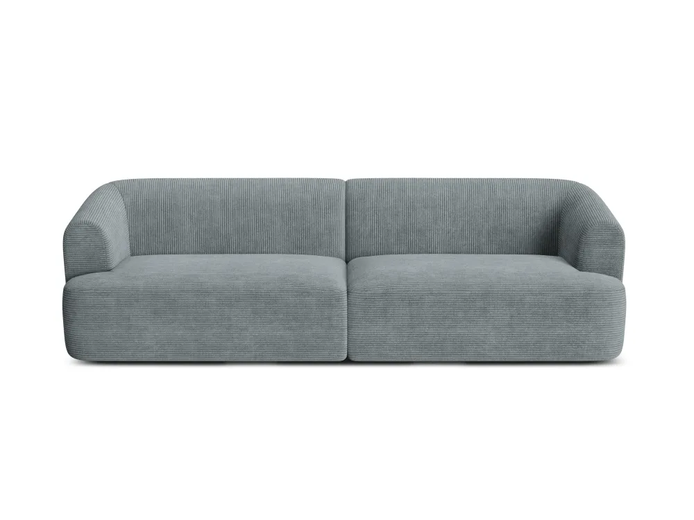 Pohovka pro 4 osoby CAMPI šedý kordurovým materiálem