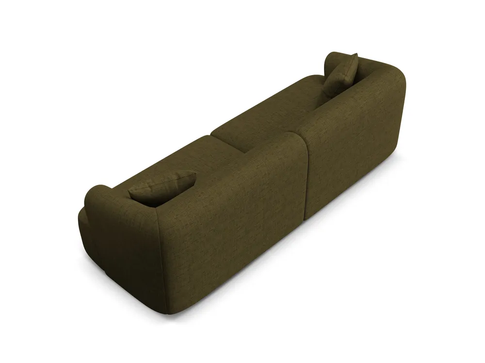 Pohovka pro 4 osoby CAMPI zelený šenil
