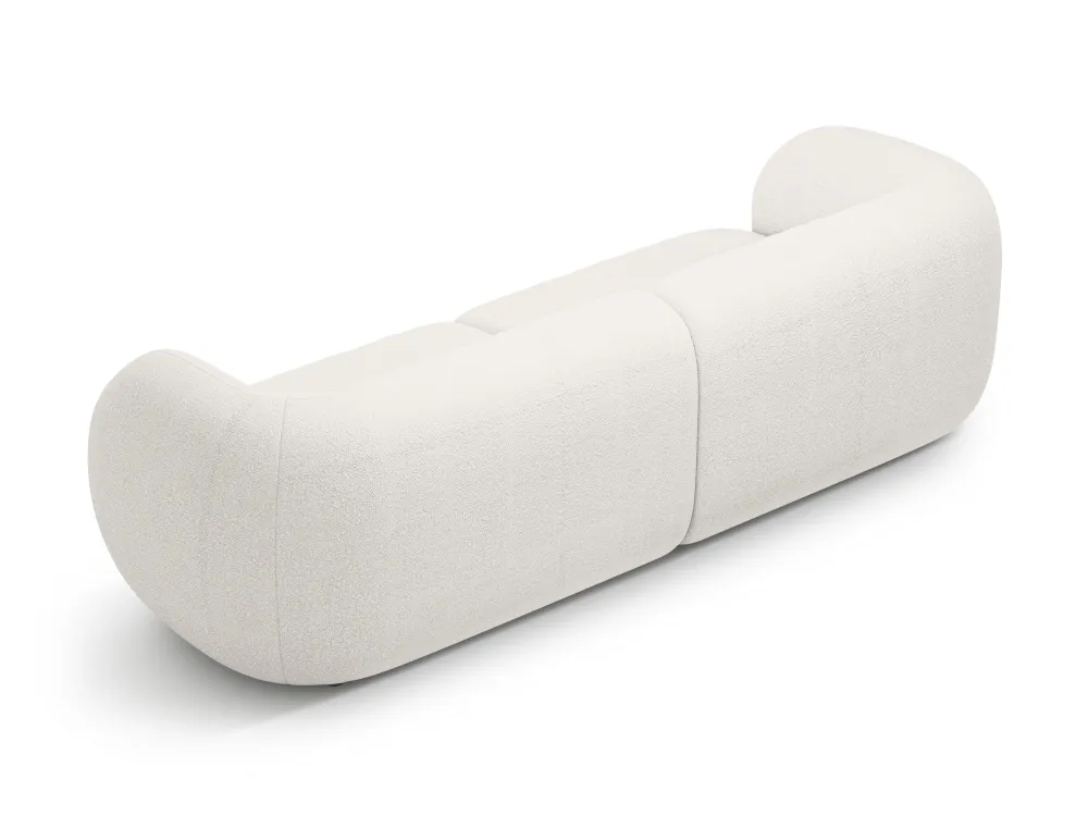 Pohovka pro 4 osoby KATE bílý boucle