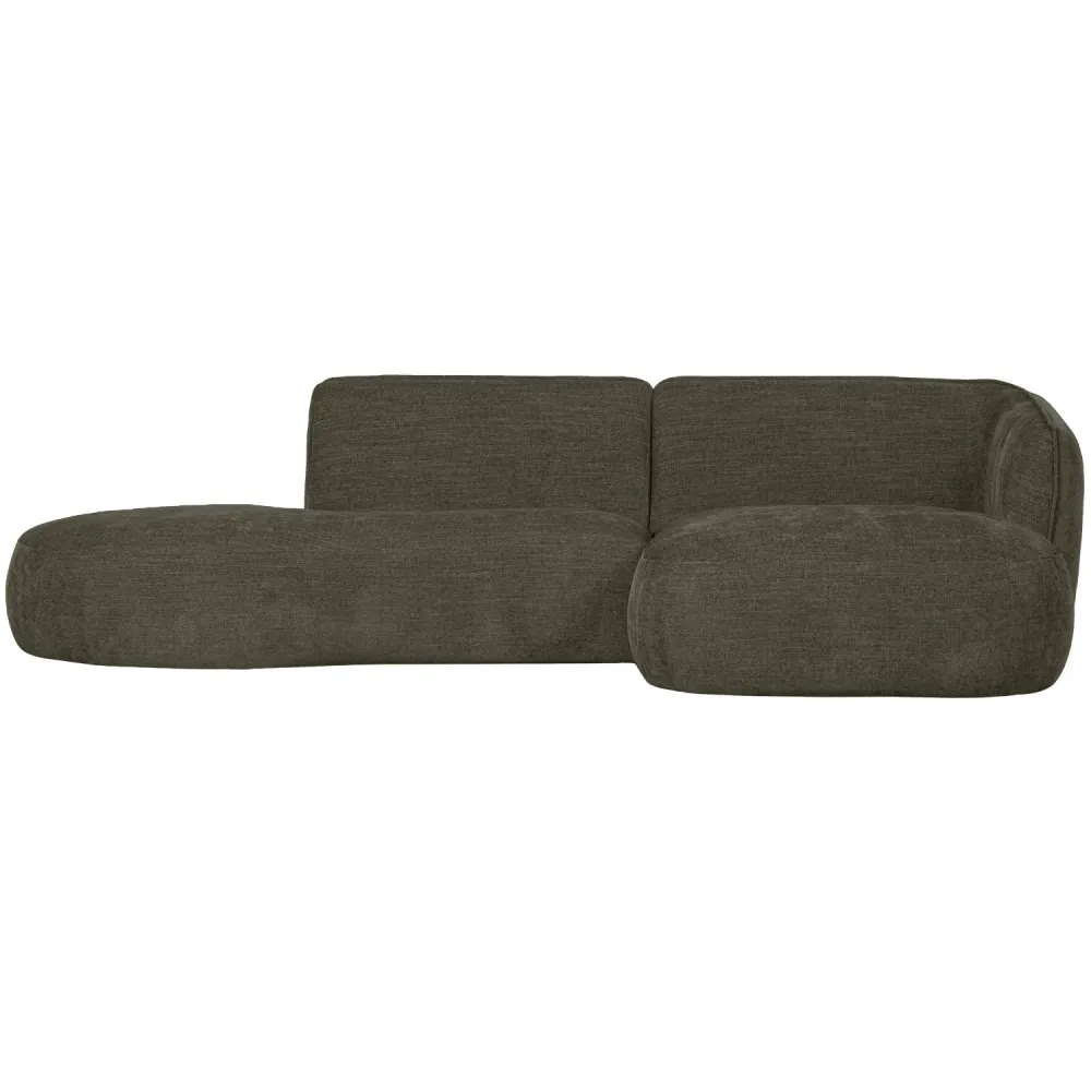 Pravostranný rohový gauč POLLY zelený