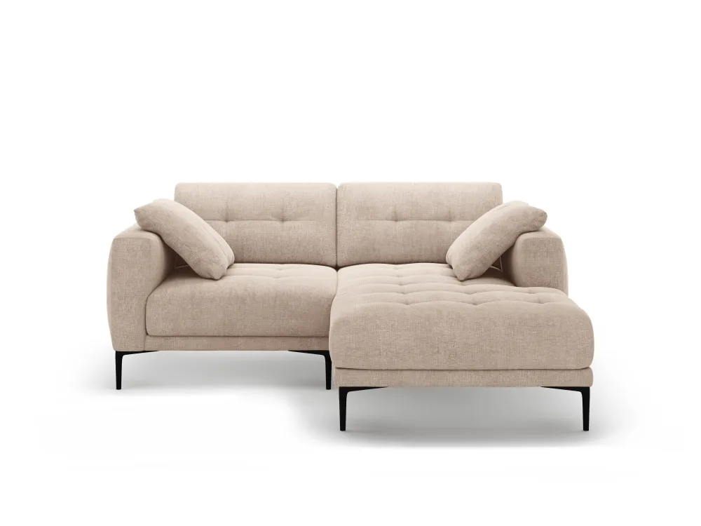 Rohová pohovka BEMY pravá, pískový šenil