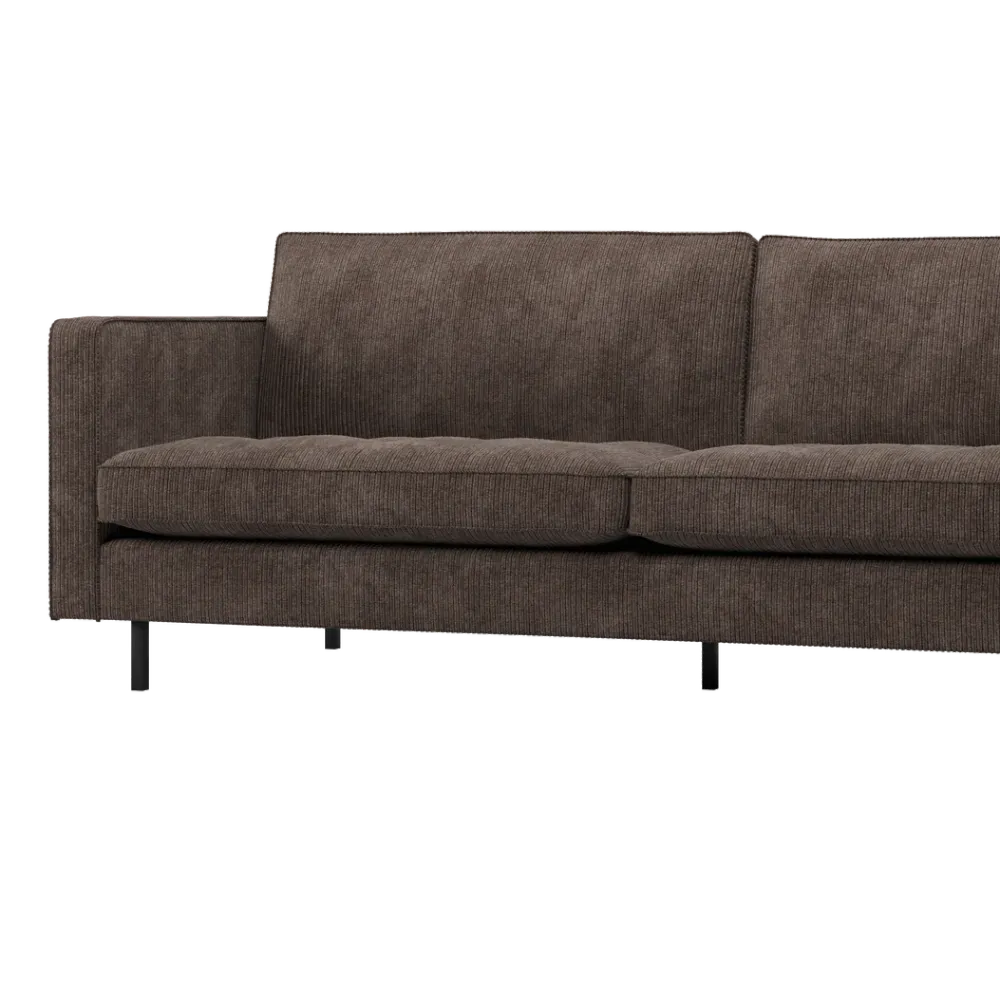 Sofa 2,5-osobová RODEO CLASSIC hnědý samet