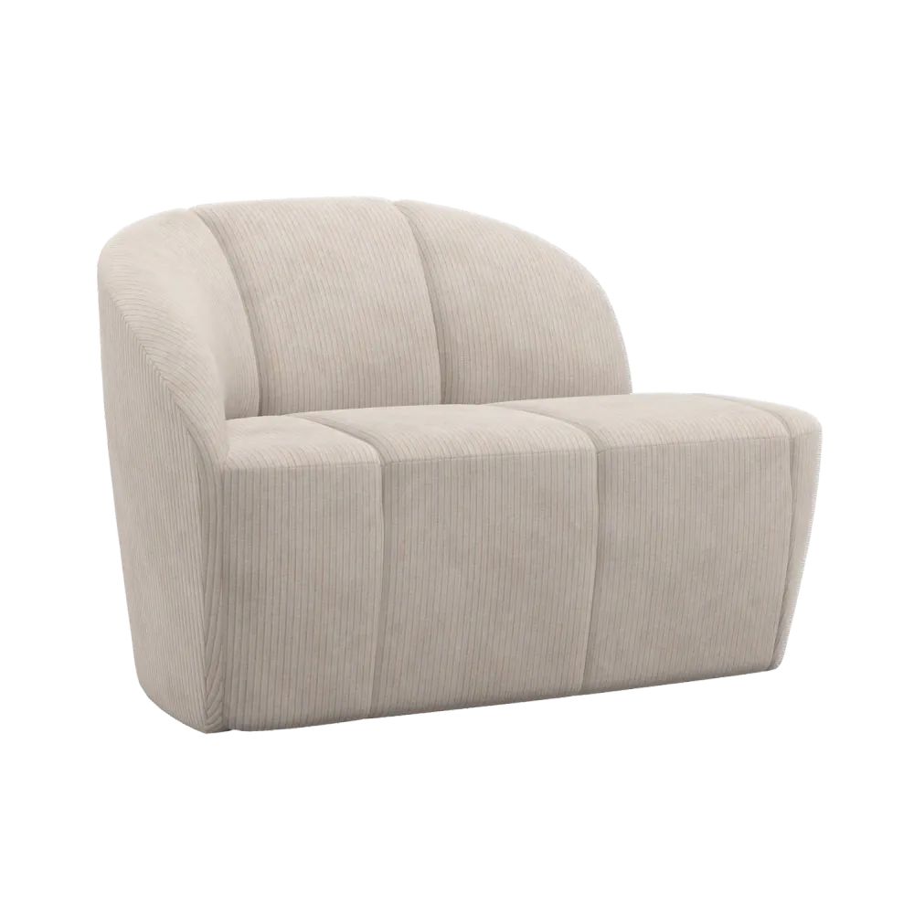 Sofa 2-osobová levostranná MOJO ecru štruks
