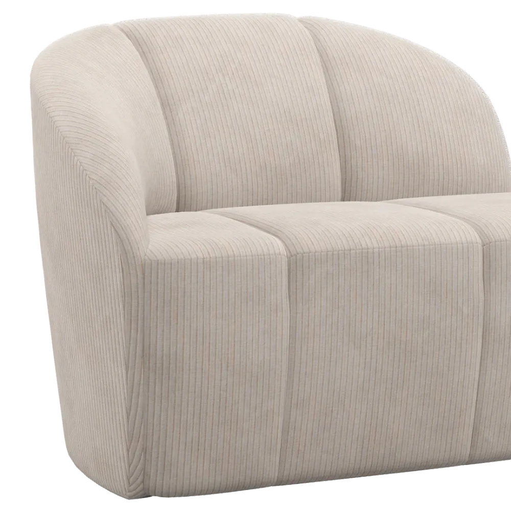 Sofa 2-osobová levostranná MOJO ecru štruks