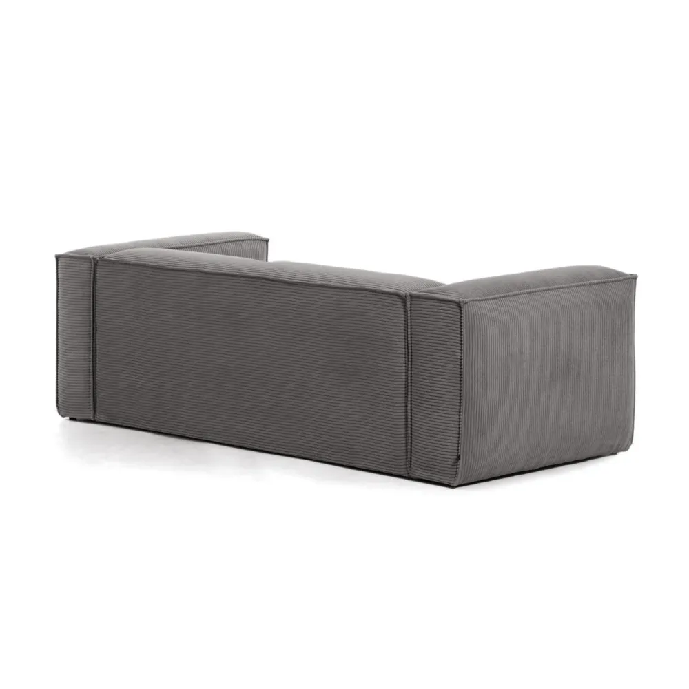 Sofa 3-osobová BLOK šedý štruks