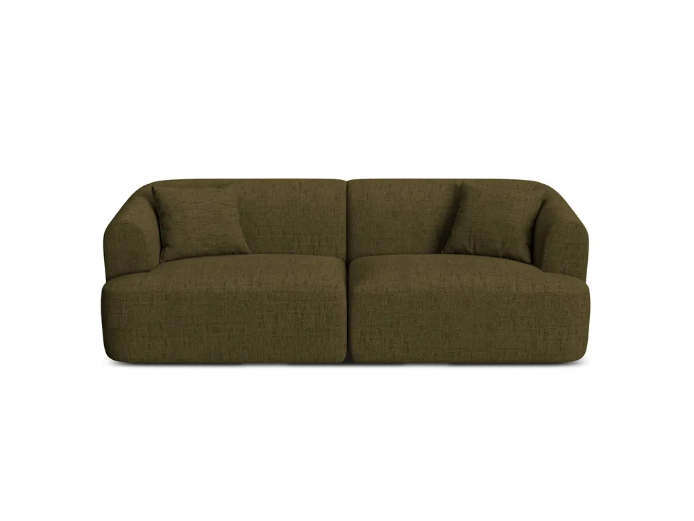 Sofa 3-osobová CAMPI zelený šenil