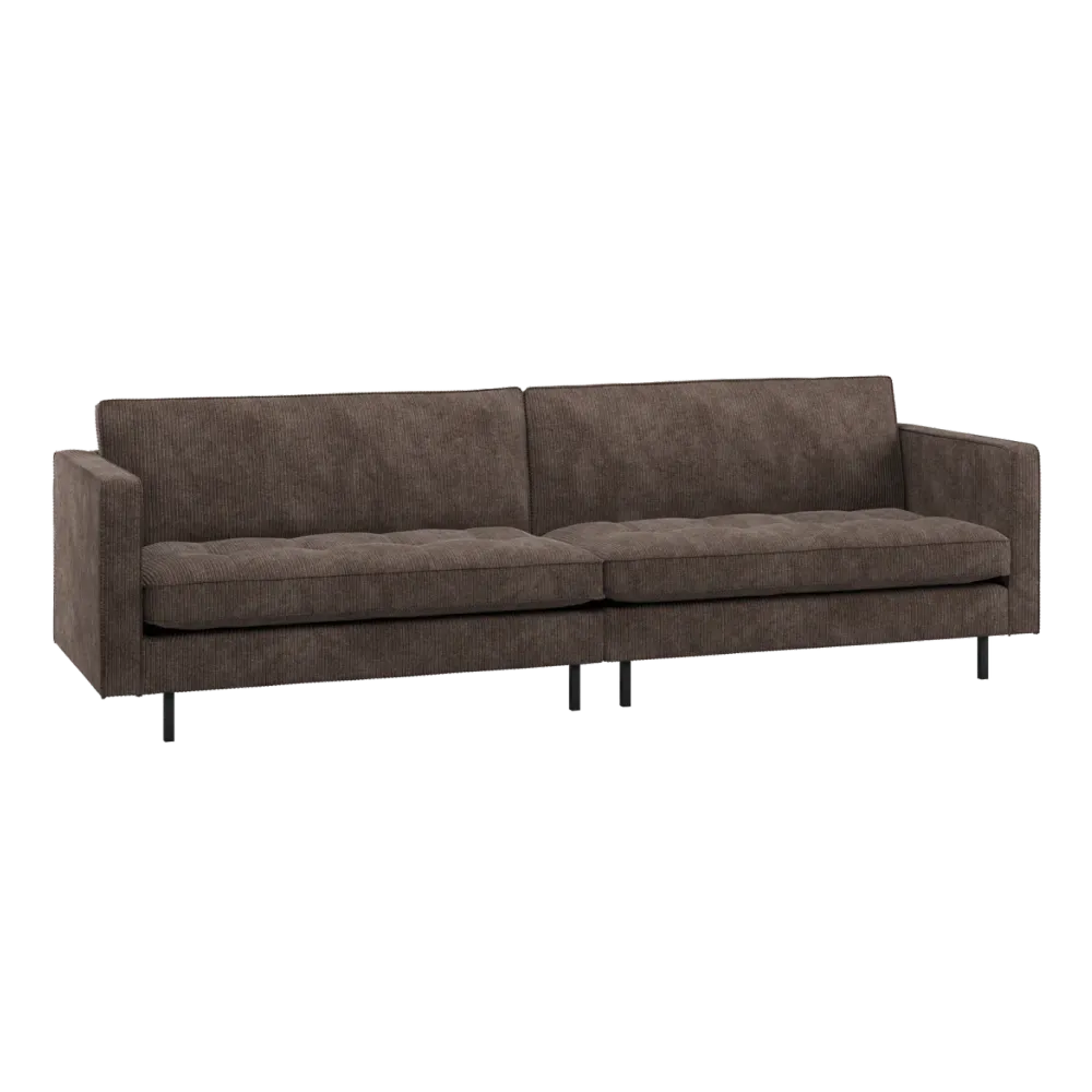 Sofa 3-osobová RODEO CLASSIC hnědý štruks