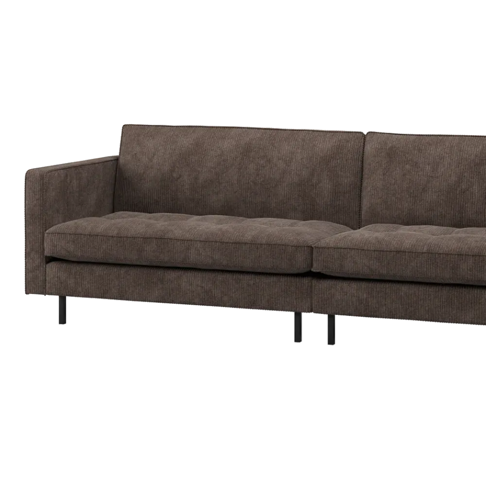 Sofa 3-osobová RODEO CLASSIC hnědý štruks