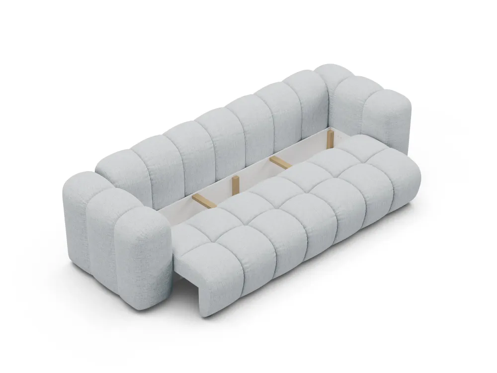 Sofa s funkcí spaní ASTRO světle šedý šenil