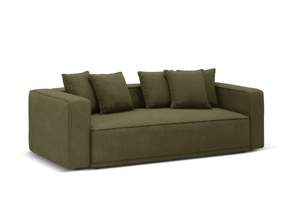 Sofa s funkcí spaní RIBES zelený štruks