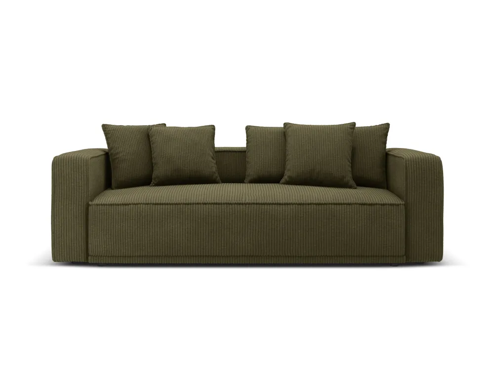 Sofa s funkcí spaní RIBES zelený štruks