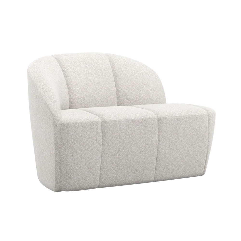 Sofa levostranná 2-osobová MOJO ecru baranek