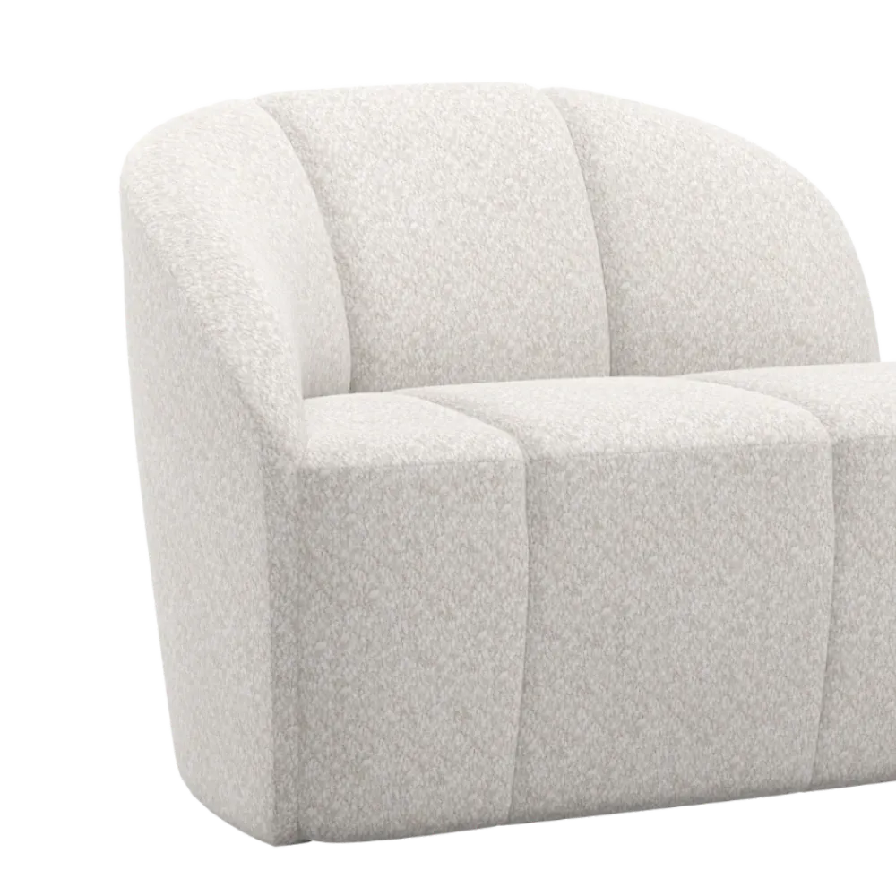 Sofa levostranná 2-osobová MOJO ecru baranek