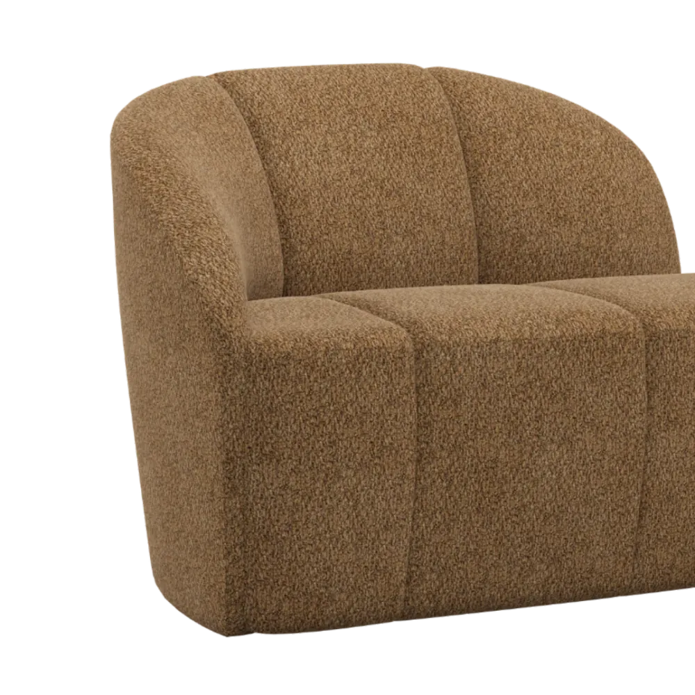 Sofa levostranná 2-osobová MOJO medový beránek