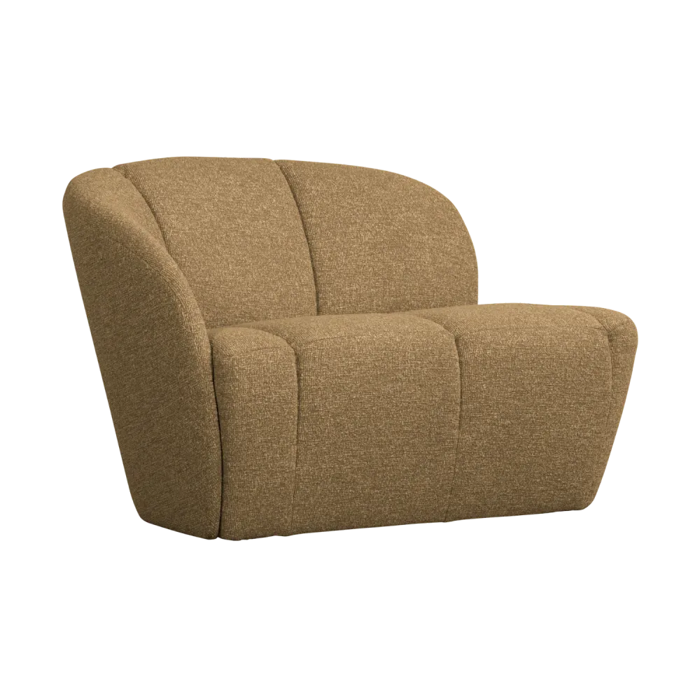 Sofa levostranná 2-osobová MOJO medový melír boucle