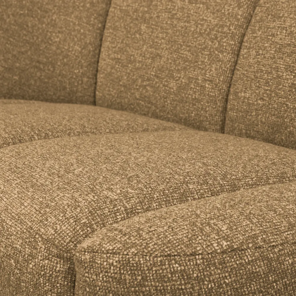 Sofa levostranná 2-osobová MOJO medový melír boucle