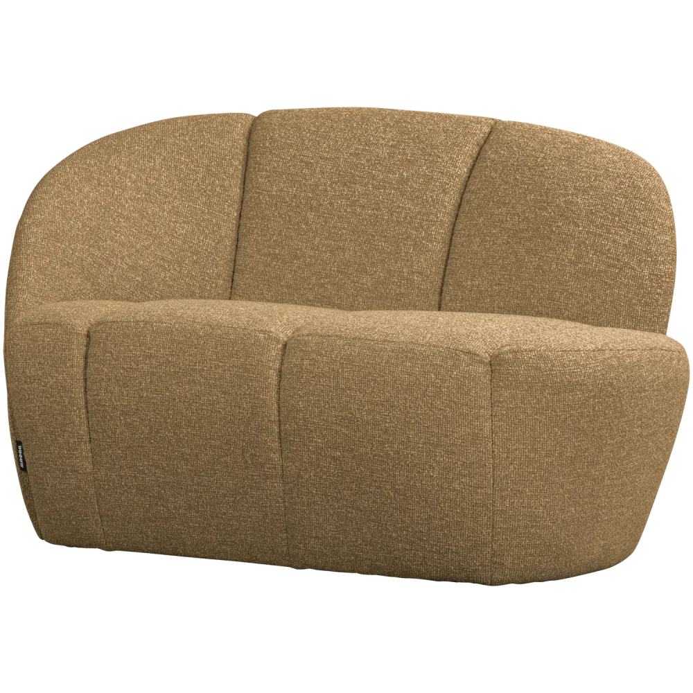 Sofa levostranná 2-osobová MOJO medový melír boucle