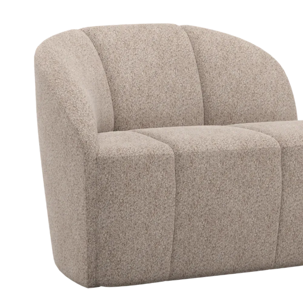 Sofa levostranná 2-osobová MOJO pískový beránek