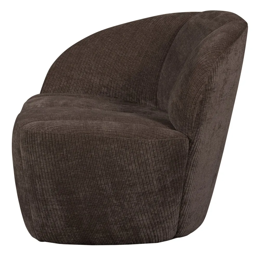 Sofa levostranná 2-osobová MOJO tmavě hnědý kordurovým