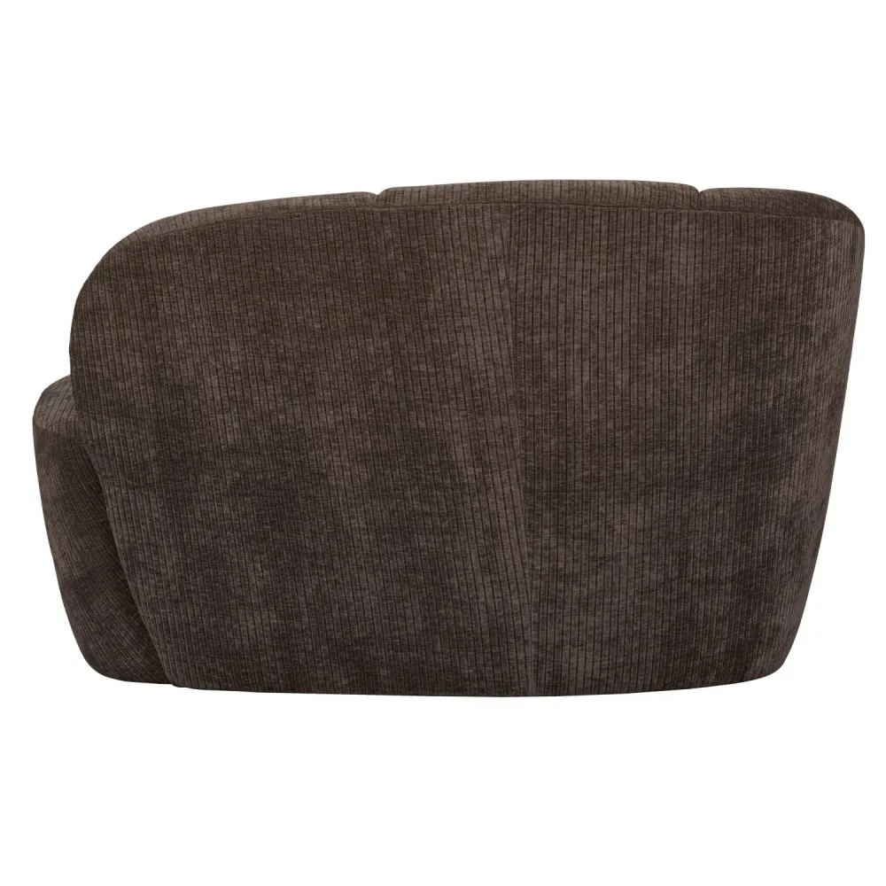 Sofa levostranná 2-osobová MOJO tmavě hnědý kordurovým