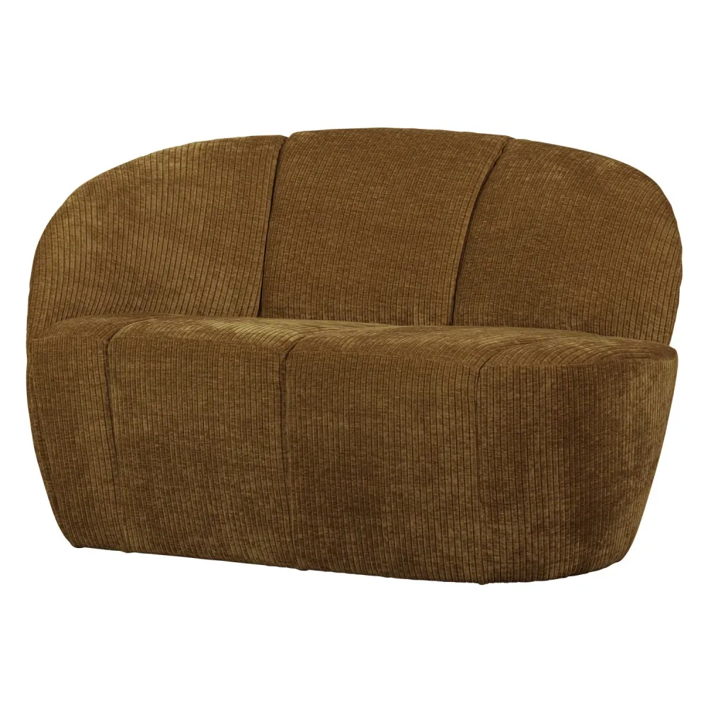 Sofa levostranná 2-osobová MOJO tmavý medový štruks