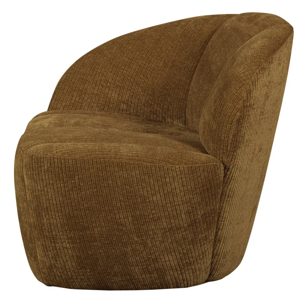 Sofa levostranná 2-osobová MOJO tmavý medový štruks
