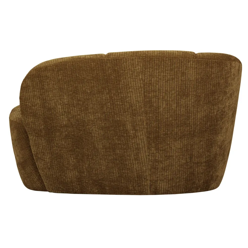 Sofa levostranná 2-osobová MOJO tmavý medový štruks