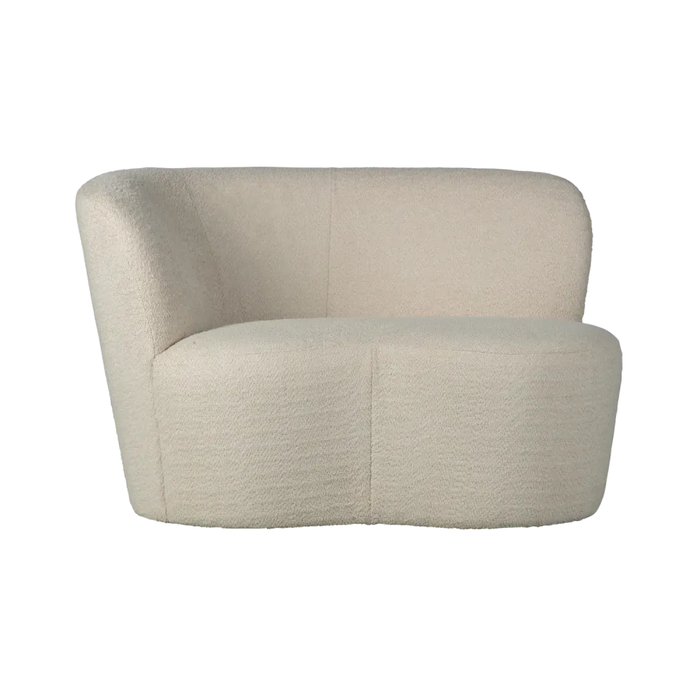 Sofa levostranná STONE krémový boucle