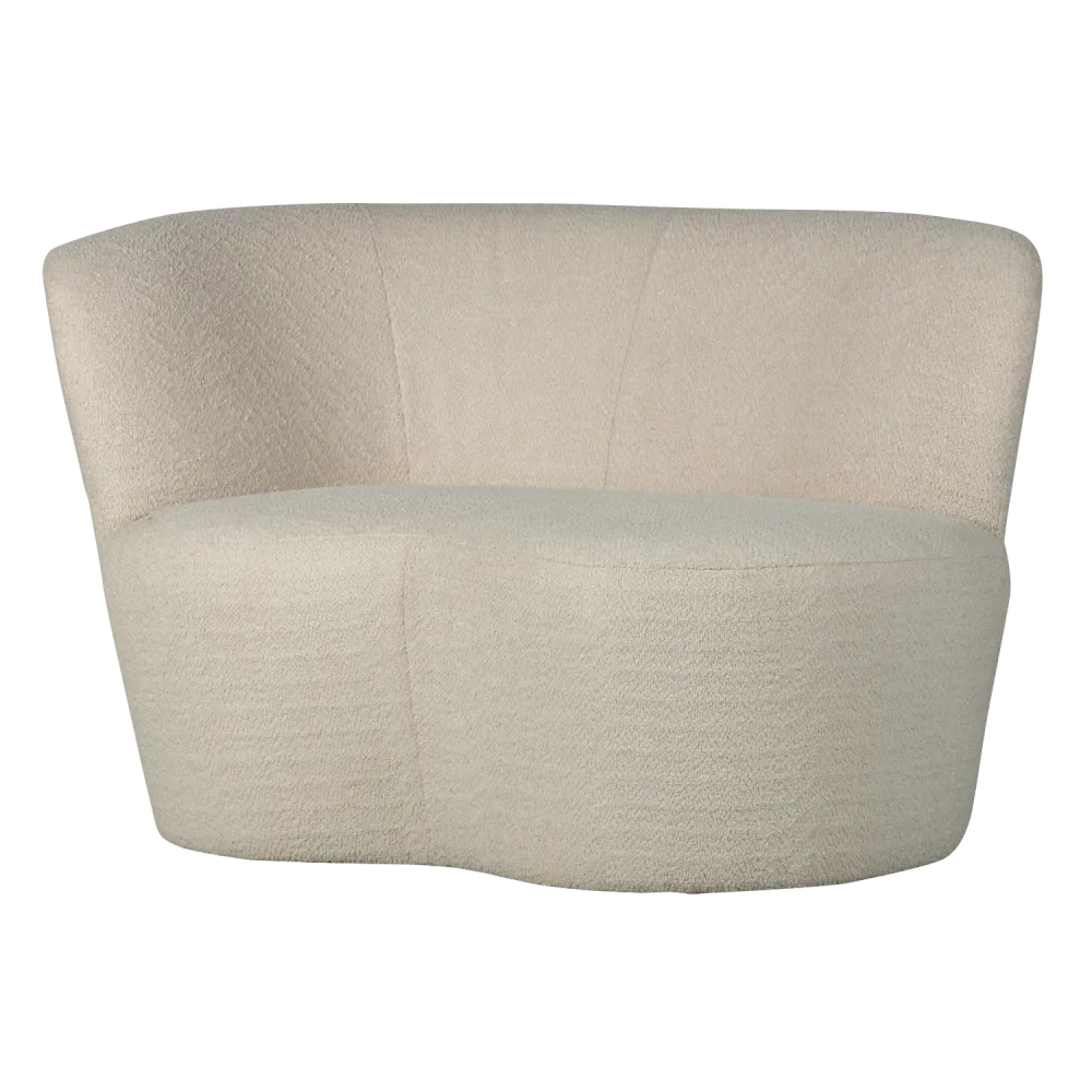 Sofa levostranná STONE krémový boucle