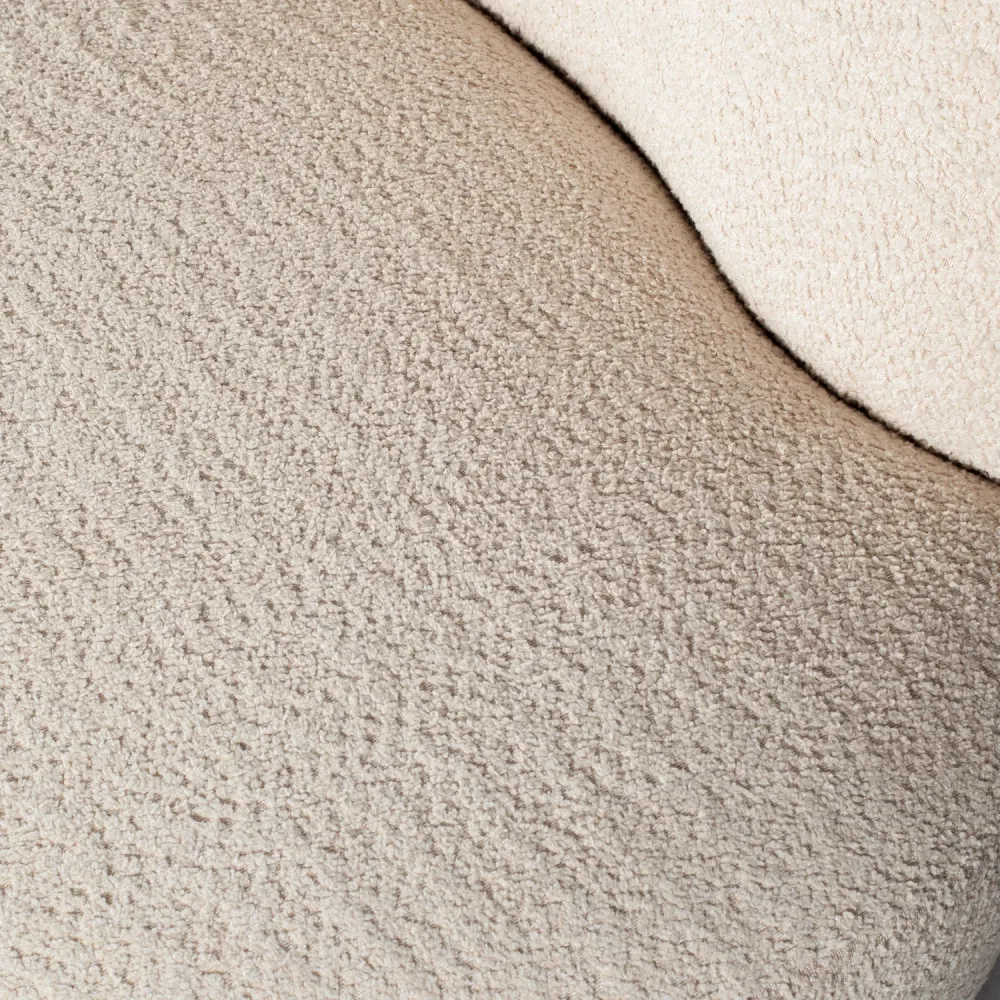 Sofa levostranná STONE krémový boucle