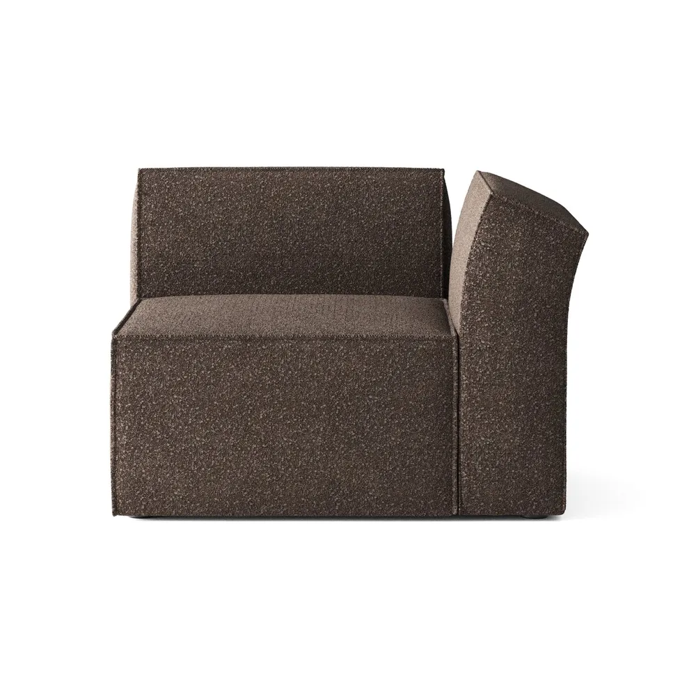 Sofa modulární ANDO - modul pravostranný hnědý boucle