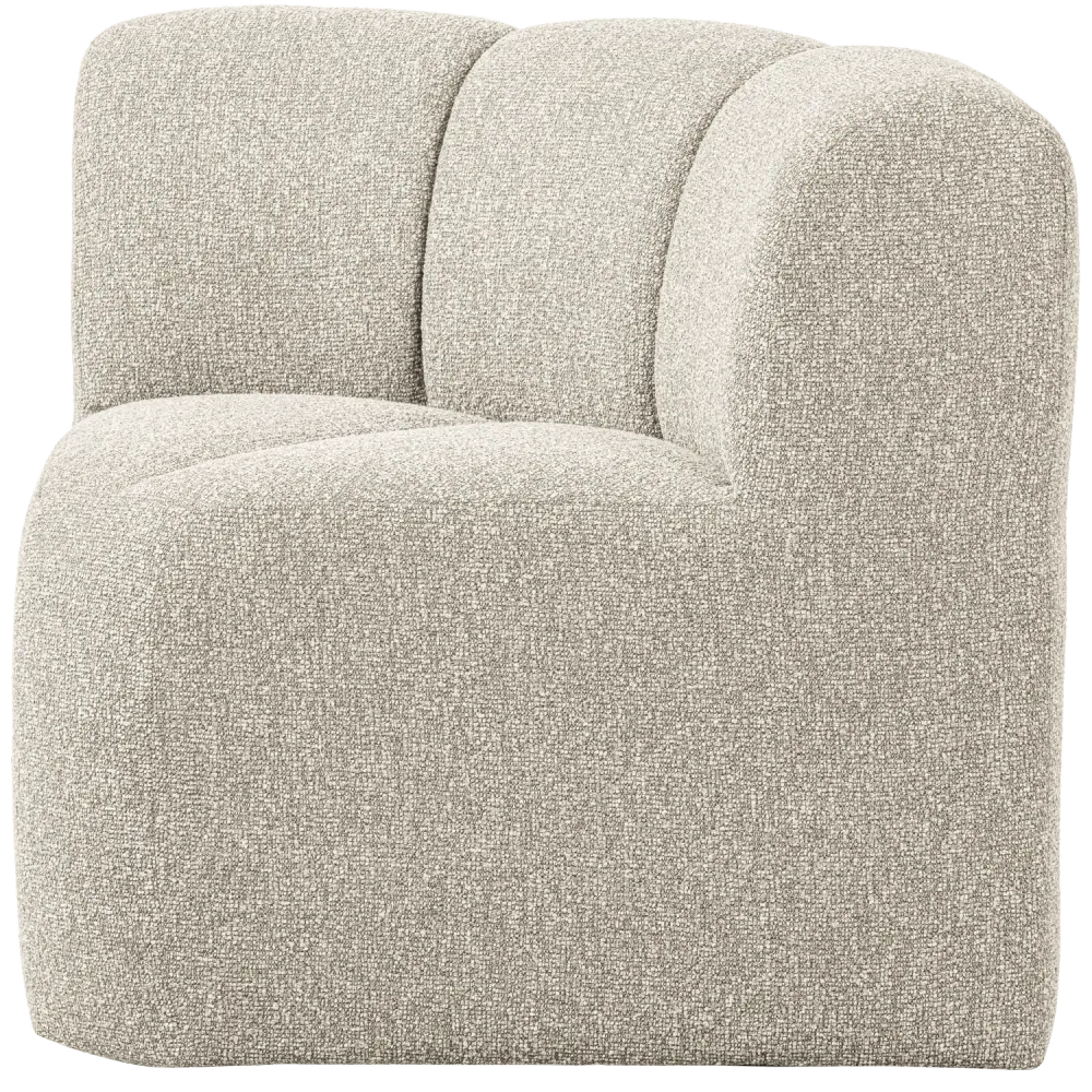 Sofa modulární MOJO BENCH - rohový prvek béžový melange boucle