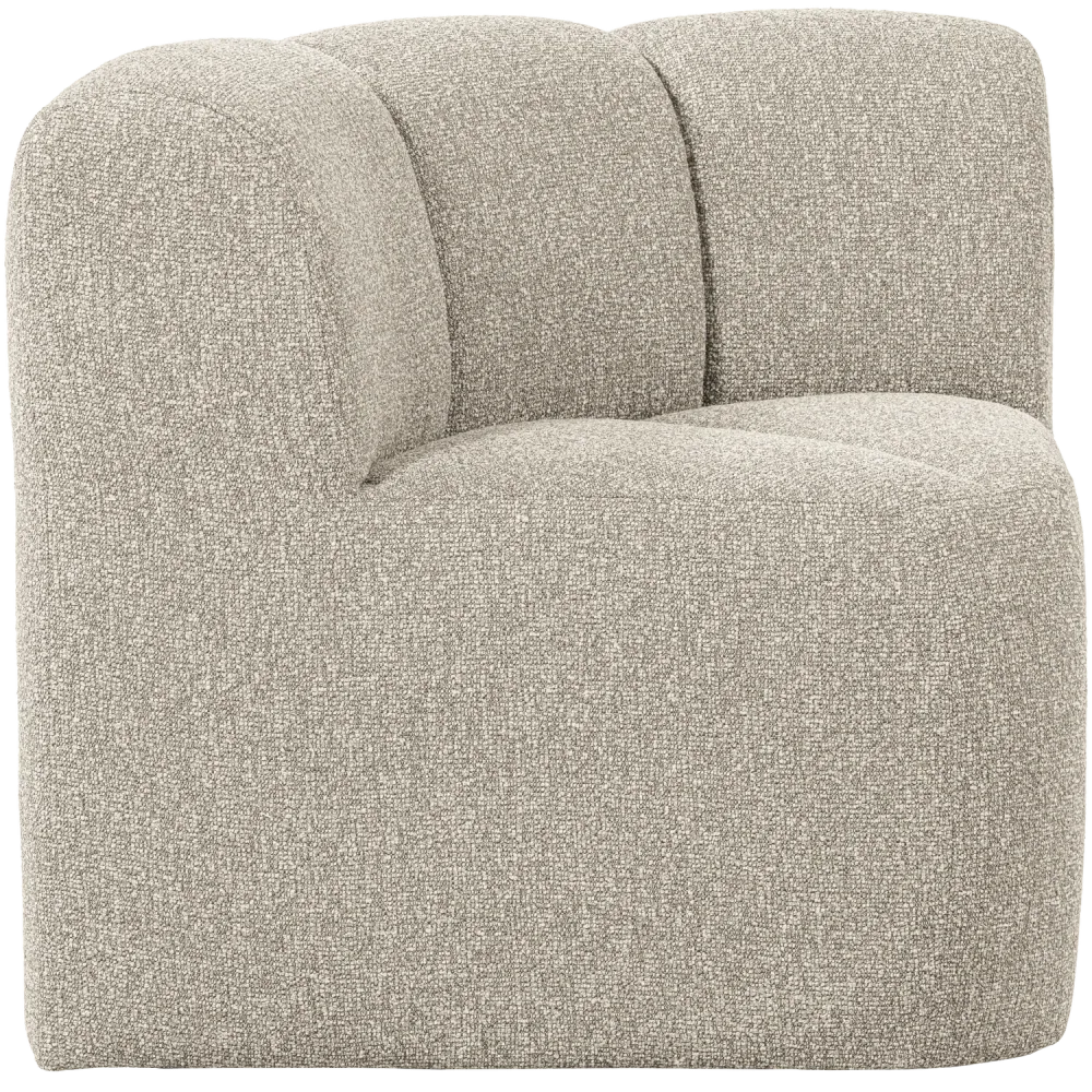Sofa modulární MOJO BENCH - rohový prvek béžový melange boucle