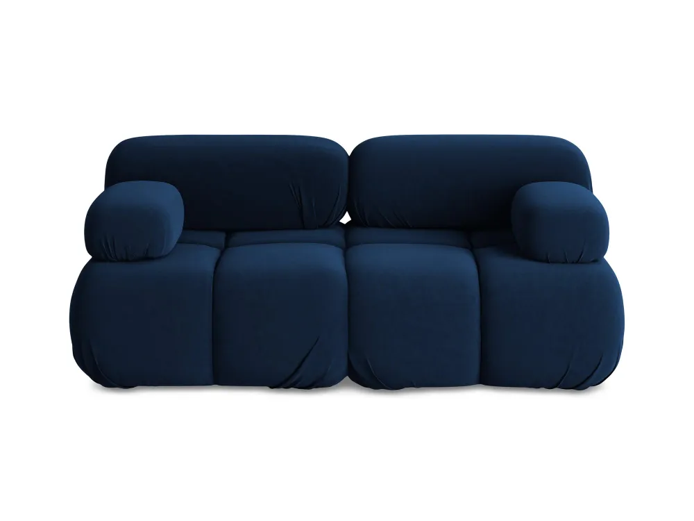 Sofa modulární sametová 2-místná LOKUA královská modrá