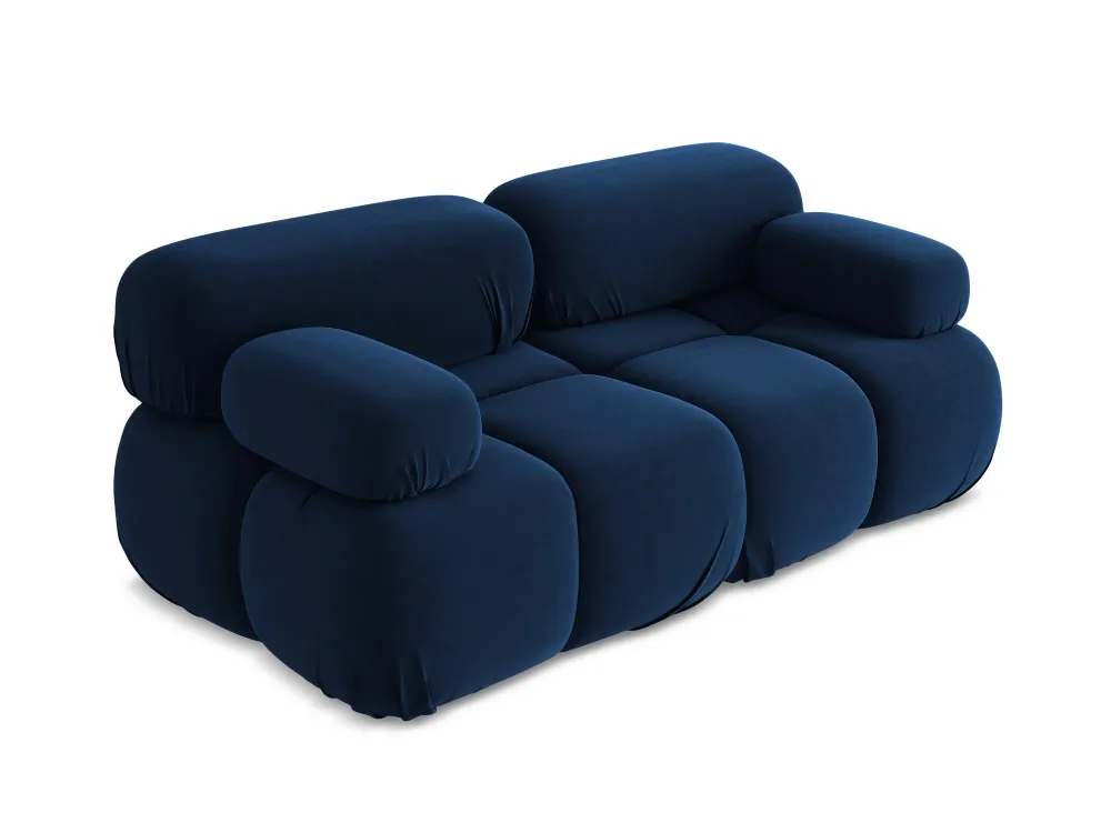 Sofa modulární sametová 2-místná LOKUA královská modrá